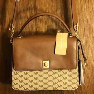 Michael Kors Natalie Satchel Tan Purse